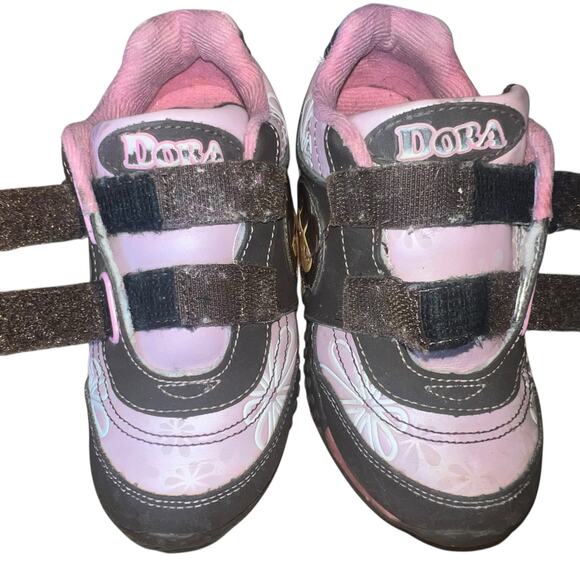 Vintage Y2K Dora The Explorer toddler girl pink brown sneakers size 11 - Picture 5 of 9